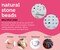 3 PACK - Incraftables Natural Stone Beads 12 Colors 240pcs Set for DIY Jewelry, Necklace & Bracelet Making. Assorted Real Crystal Chakra Bead Kit with Spacer Beads, Elastic String & Organizer for Adults & Kids